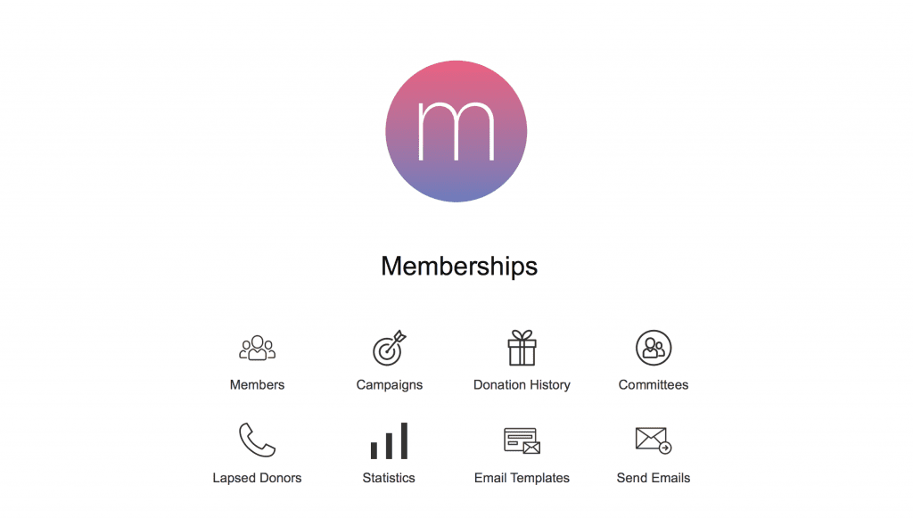 Membership Template Dashboard Layout