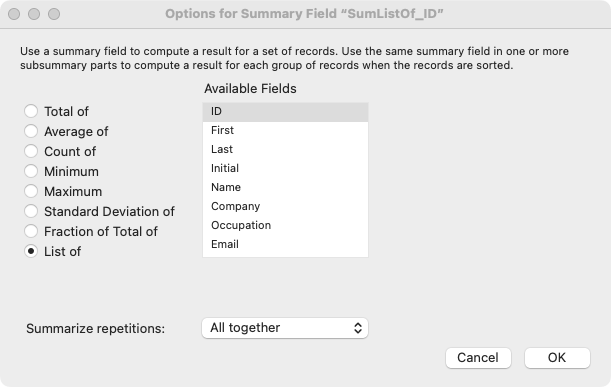 Master List Creation in Claris FileMaker | Codence