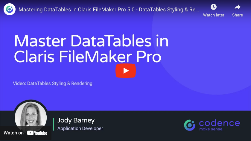 Master DataTables Series: 5.0 DataTables Styling & Rendering | Codence